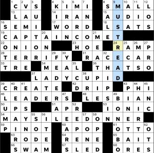 Completed USA Today crossword for Wednesday December 24, 2025