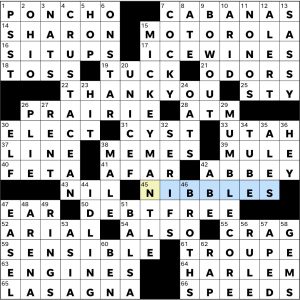 Completed USA Today crossword for Wednesday March 04, 2026