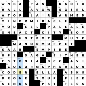 Completed USA Today crossword for Tuesday March 24 2026