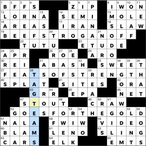 Completed USA Today crossword for Thursday April 09, 2026
