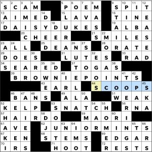 Completed USA Today crossword for Thursday April 16, 2026