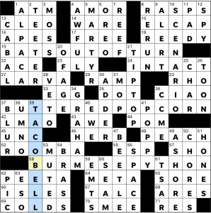 Completed USA Today crossword for Thursday April 23, 2026