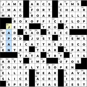Completed USA Today crossword for Thursday May 28, 2026