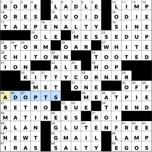 Completed USA Today crossword for Thursday June 11, 2026