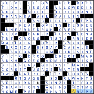 07.19.2026 Sunday New York Times Crossword